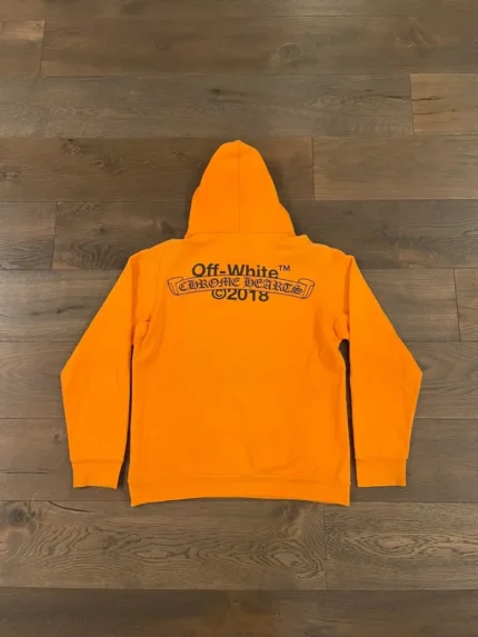 Chrome Hearts × Off-White 2018 Off White Orange Hoodie